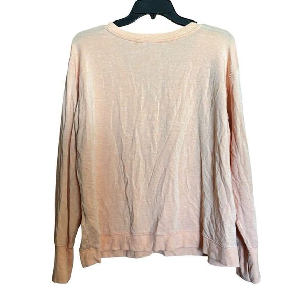Athleta Sweatshirt Womens 1X Orange Scoop Neck Stretch Pullover Blouse - Picture 6 of 9